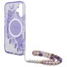 Guess GUHMP16SHFWBRCESU iPhone 16 6.1"   fioletowy/purple hardcase IML Flowers With Pearl Strap MagSafe na NearMe.pl