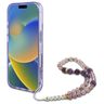 Guess GUHMP16MHFWBRCESU iPhone 16 Plus 6.7" fioletowy/purple hardcase IML Flowers With Pearl Strap MagSafe na NearMe.pl