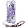 Guess GUHMP16MHFWBRCESU iPhone 16 Plus 6.7" fioletowy/purple hardcase IML Flowers With Pearl Strap MagSafe na NearMe.pl