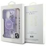 Guess GUHMP16LHFWBRCESU iPhone 16 Pro 6.3" fioletowy/purple hardcase IML Flowers With Pearl Strap MagSafe na NearMe.pl