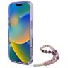 Guess GUHMP16XHFWBRCESU iPhone 16 Pro Max 6.9" fioletowy/purple hardcase IML Flowers With Pearl Strap MagSafe na NearMe.pl