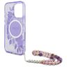 Guess GUHMP16XHFWBRCESU iPhone 16 Pro Max 6.9" fioletowy/purple hardcase IML Flowers With Pearl Strap MagSafe na NearMe.pl