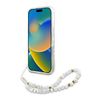 Guess GUHMP16SHCPOFPH iPhone 166.1" biały/white hardcase IML Flowers Allover Electro With Pearl Strap MagSafe na NearMe.pl