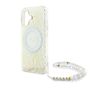 Guess GUHMP16SHCPOFPH iPhone 166.1" biały/white hardcase IML Flowers Allover Electro With Pearl Strap MagSafe na NearMe.pl
