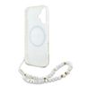 Guess GUHMP16SHCPOFPH iPhone 166.1" biały/white hardcase IML Flowers Allover Electro With Pearl Strap MagSafe na NearMe.pl