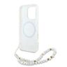 Guess GUHMP16XHCPOFPH iPhone 16 Pro Max 6.9" biały/white hardcase IML Flowers Allover Electro With Pearl Strap MagSafe na NearMe.pl