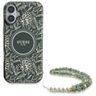 Guess GUHMP16MHCPOFPA iPhone 16 Plus6.7" zielony/green hardcase IML Flowers Allover Electro With Pearl Strap MagSafe na NearMe.pl