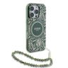Guess GUHMP16LHCPOFPA iPhone 16 Pro6.3" zielony/green hardcase IML Flowers Allover Electro With Pearl Strap MagSafe na NearMe.pl