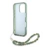 Guess GUHMP16LHCPOFPA iPhone 16 Pro6.3" zielony/green hardcase IML Flowers Allover Electro With Pearl Strap MagSafe na NearMe.pl