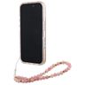 Guess GUHMP16SHCPOFPP iPhone 16 6.1" różowy/pink hardcase IML Flowers Allover Electro With Pearl Strap MagSafe na NearMe.pl
