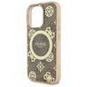 Guess GUHMP16LH4PYEEW iPhone 16 Pro 6.3" brązowy/brown hardcase IML Peony On 4G Background MagSafe na NearMe.pl