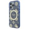 Guess GUHMP16LH4PYEEB iPhone 16 Pro 6.3" niebieski/blue hardcase IML Peony On 4G Background MagSafe na NearMe.pl