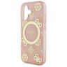 Guess GUHMP16SH4PYEEP iPhone 16 6.1" różowy/pink hardcase IML Peony On 4G Background MagSafe na NearMe.pl