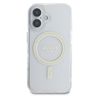 Guess GUHMP16SHFGERET iPhone 16 przeźroczysty/transparent hardcase IML Glitter Circle MagSafe na NearMe.pl