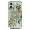 Guess GUHMP16SHFWBDCEN iPhone 16 6.1" zielony/green hardcase IML Flower & Tonal Circle MagSafe na NearMe.pl
