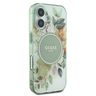 Guess GUHMP16MHFWBDCEN iPhone 16 Plus 6.7" zielony/green hardcase IML Flower & Tonal Circle MagSafe na NearMe.pl