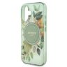 Guess GUHMP16MHFWBDCEN iPhone 16 Plus 6.7" zielony/green hardcase IML Flower & Tonal Circle MagSafe na NearMe.pl