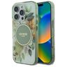 Guess GUHMP16LHFWBDCEN iPhone 16 Pro 6.3" zielony/green hardcase IML Flower & Tonal Circle MagSafe na NearMe.pl