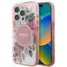 Guess GUHMP16LHFWBDCEP iPhone 16 Pro 6.3" różowy/pink hardcase IML Flower & Tonal Circle MagSafe na NearMe.pl