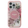 Guess GUHMP16LHFWBDCEP iPhone 16 Pro 6.3" różowy/pink hardcase IML Flower & Tonal Circle MagSafe na NearMe.pl