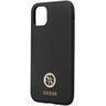 Guess GUHCN614DGPK iPhone 11 / Xr 6.1"czarny/black hardcase Silicone Logo Strass 4G na NearMe.pl