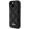 Guess GUHCP15SPSQSQSK iPhone 15 / 14 / 13 6.1" czarny/black hardcase Quilted Metal Logo na NearMe.pl