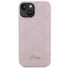 Guess GUHCP15SPSQSQSP iPhone 15 / 14 / 13 6.1" różowy/pink hardcase Quilted Metal Logo na NearMe.pl