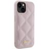 Guess GUHCP15SPSQSQSP iPhone 15 / 14 / 13 6.1" różowy/pink hardcase Quilted Metal Logo na NearMe.pl