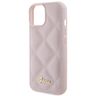 Guess GUHCP15SPSQSQSP iPhone 15 / 14 / 13 6.1" różowy/pink hardcase Quilted Metal Logo na NearMe.pl