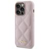 Guess GUHCP15LPSQSQSP iPhone 15 Pro 6.1" różowy/pink hardcase Quilted Metal Logo na NearMe.pl