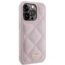 Guess GUHCP15LPSQSQSP iPhone 15 Pro 6.1" różowy/pink hardcase Quilted Metal Logo na NearMe.pl