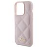 Guess GUHCP15LPSQSQSP iPhone 15 Pro 6.1" różowy/pink hardcase Quilted Metal Logo na NearMe.pl