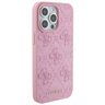 Guess GUHCP15LP4EPMP iPhone 15 Pro 6.1" różowy/pink hardcase Leather 4G Stamped na NearMe.pl