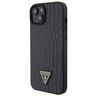 Guess GUHCP15SPCRTHCK iPhone 15 / 14 /13 6.1" czarny/black hardcase Croco Triangle Metal Logo na NearMe.pl