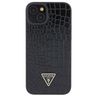 Guess GUHCP15SPCRTHCK iPhone 15 / 14 /13 6.1" czarny/black hardcase Croco Triangle Metal Logo na NearMe.pl