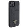 Guess GUHCP15SPCRTHCK iPhone 15 / 14 /13 6.1" czarny/black hardcase Croco Triangle Metal Logo na NearMe.pl