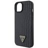 Guess GUHCP15SPCRTHCK iPhone 15 / 14 /13 6.1" czarny/black hardcase Croco Triangle Metal Logo na NearMe.pl