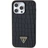 Guess GUHCP15XPCRTHCK iPhone 15 Pro Max6.7" czarny/black hardcase Croco Triangle Metal Logo na NearMe.pl