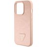 Guess GUHCP15LPCRTHCP iPhone 15 Pro 6.1" różowy/pink hardcase Croco Triangle Metal Logo na NearMe.pl