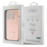 Guess GUHCP15LPCRTHCP iPhone 15 Pro 6.1" różowy/pink hardcase Croco Triangle Metal Logo na NearMe.pl