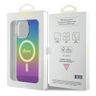Guess GUHMP15LHITSK iPhone 15 Pro 6.1" wielokolorowy/rainbow hardcase IML Iridescent MagSafe na NearMe.pl
