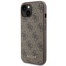 Guess GUHCP15SG4GFBR iPhone 15 / 14 / 13 6.1" brązowy/brown hard case 4G Metal Gold Logo na NearMe.pl
