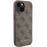 Guess GUHCP15SG4GFBR iPhone 15 / 14 / 13 6.1" brązowy/brown hard case 4G Metal Gold Logo na NearMe.pl