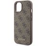 Guess GUHCP15SG4GFBR iPhone 15 / 14 / 13 6.1" brązowy/brown hard case 4G Metal Gold Logo na NearMe.pl