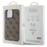 Guess GUHCP15XG4GFBR iPhone 15 Pro Max 6.7" brązowy/brown hard case 4G Metal Gold Logo na NearMe.pl