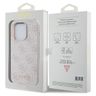 Guess GUHCP15LG4GFPI iPhone 15 Pro 6.1" różowy/pink hard case 4G Metal Gold Logo na NearMe.pl