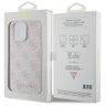 Guess GUHCP15XG4GFPI iPhone 15 Pro Max 6.7" różowy/pink hard case 4G Metal Gold Logo na NearMe.pl
