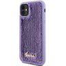 Guess GUHCN61PSFDGSU iPhone 11 / Xr 6.1" fioletowy/purple hardcase Sequin Script Metal na NearMe.pl