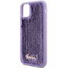 Guess GUHCN61PSFDGSU iPhone 11 / Xr 6.1" fioletowy/purple hardcase Sequin Script Metal na NearMe.pl