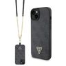 Guess GUHCP15SP4TDSCPK iPhone 15 / 14 / 13 6.1" czarny/black hardcase Crossbody 4G Metal Logo na NearMe.pl